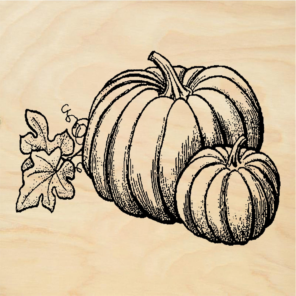 StampaFe Pumpkins Pumpkin Cluster - Rubber Stamp 3 x 2.25