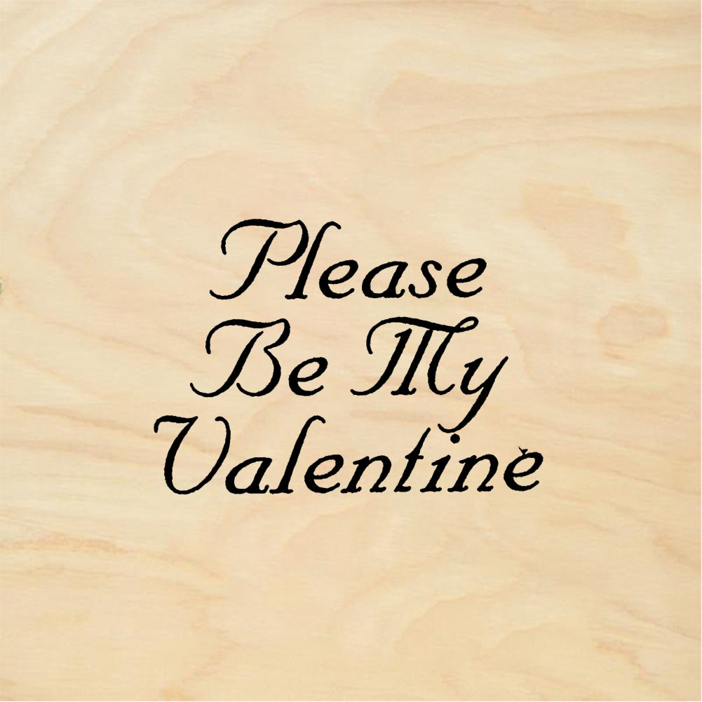 StampaFe Please Be My Valentine - Rubber Stamp 1 x 0.75
