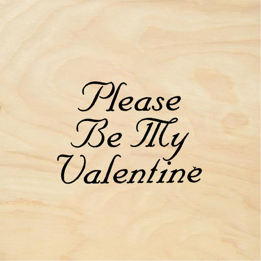StampaFe Please Be My Valentine - Rubber Stamp 1 x 0.75