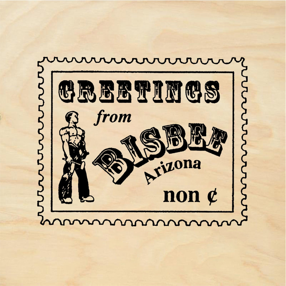 StampaFe Greetings from Bisbee Arizona Bisbee Arizona - Rubber Stamp 1.5 x 1.25