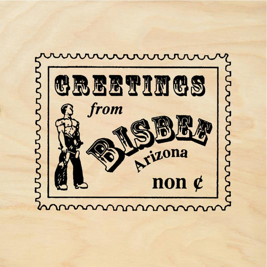 StampaFe Greetings from Bisbee Arizona Bisbee Arizona - Rubber Stamp 1.5 x 1.25