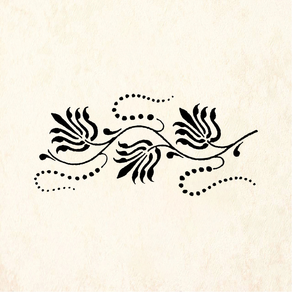 StampaFe Honeysuckle border - Rubber Stamp 2.5 x 0.75