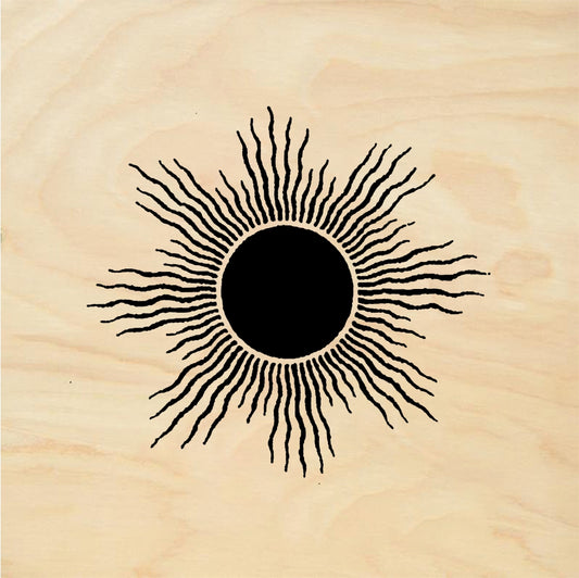 StampaFe Solid sun - Rubber Stamp 1 x 1.25