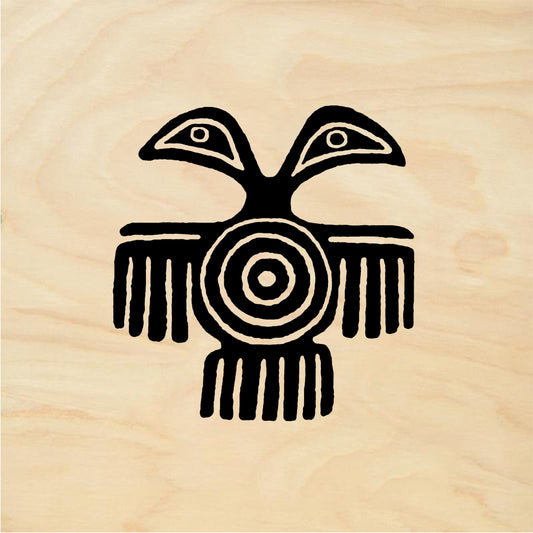 StampaFe Two-headed bird Two Headed Bird - Rubber Stamp 1.25 x 1.5