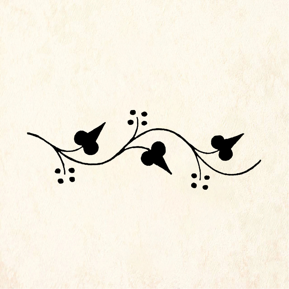 StampaFe Ivy border Ivy Leaf Border - Rubber Stamp 2.75 x 1
