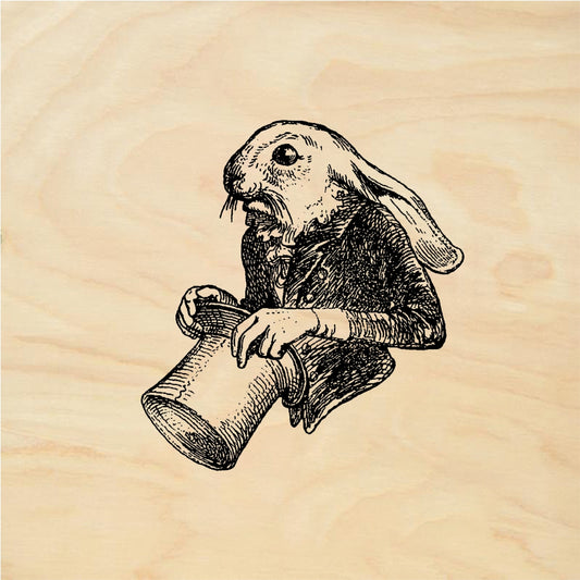 StampaFe Well Dressed Hare - Rubber Stamp 1.5 x 2
