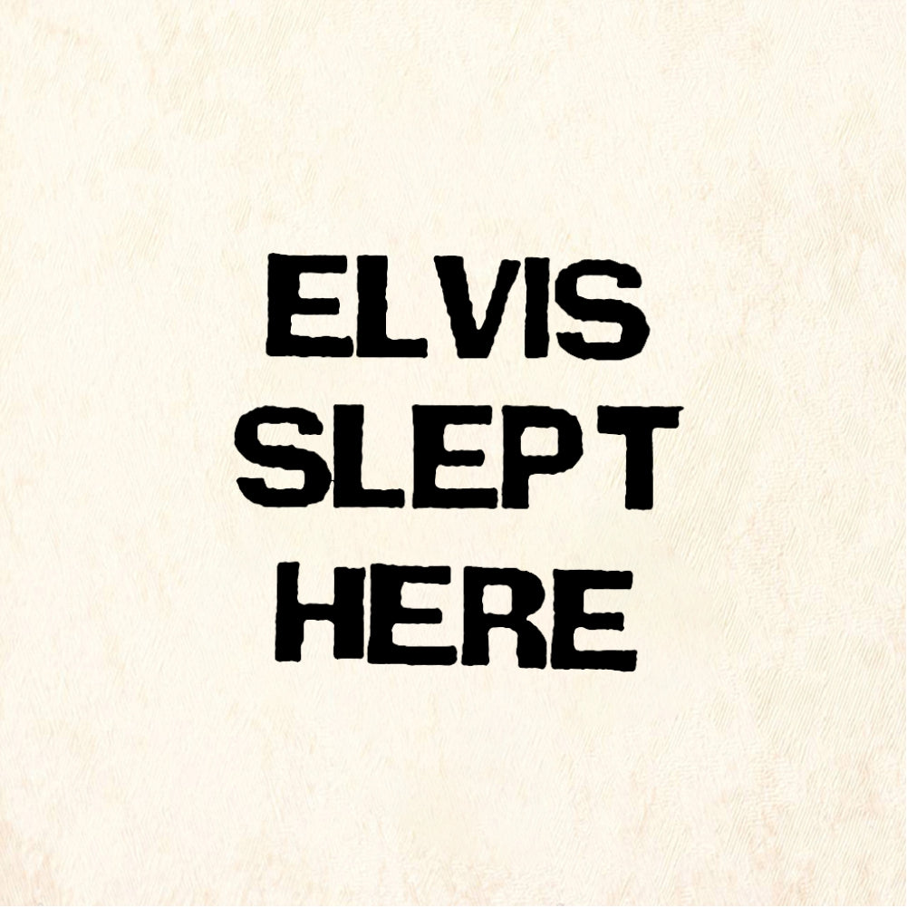 StampaFe ELVIS SLEPT HERE - Rubber Stamp 1.25 x 0.25