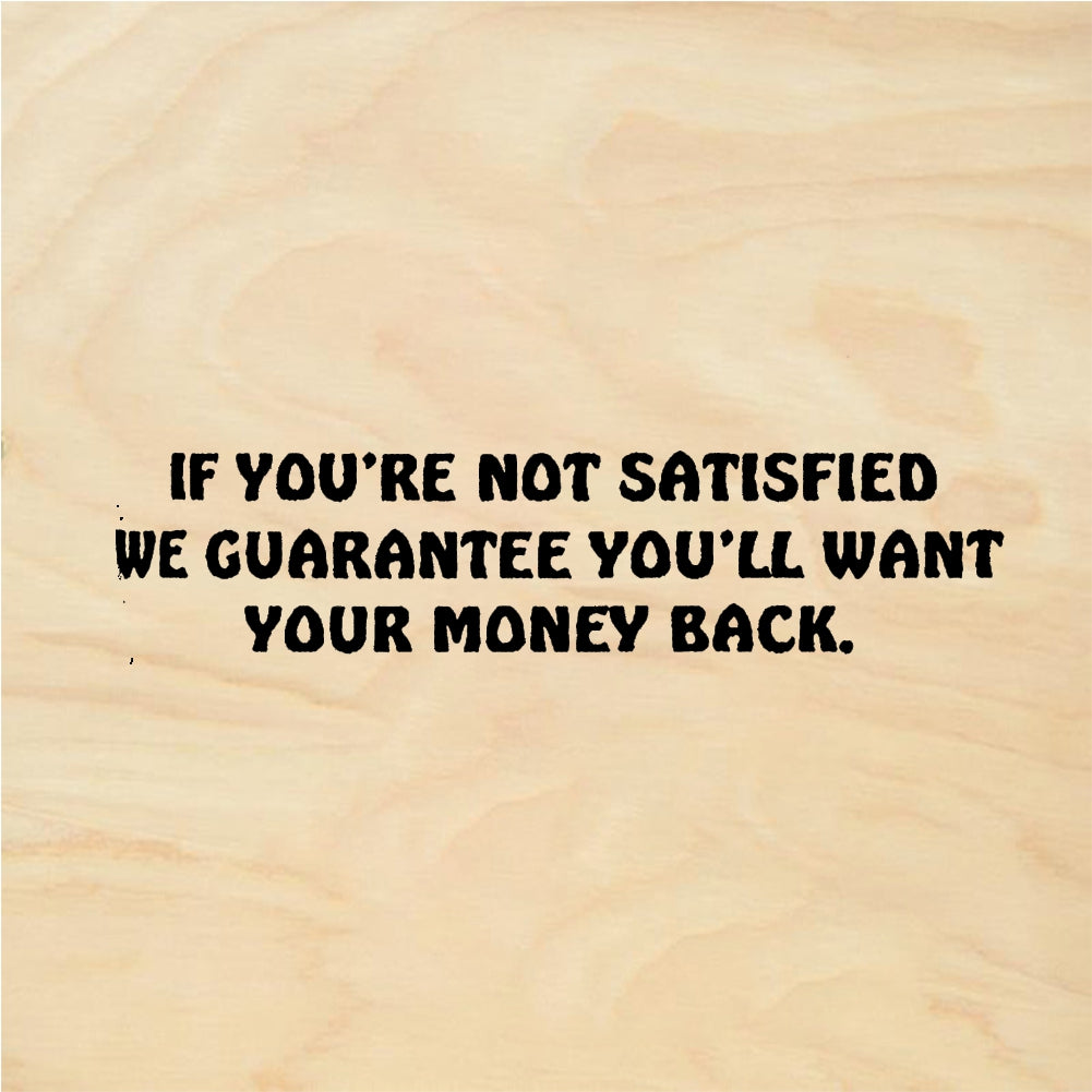 StampaFe NOT SATISFIED MONEY BACK Money Back Guarantee - Rubber Stamp 1.75 x 1