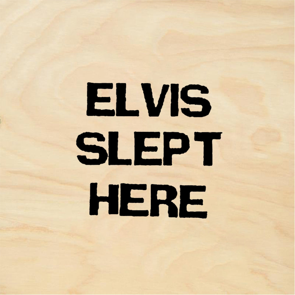 StampaFe ELVIS SLEPT HERE - Rubber Stamp 1.25 x 0.25
