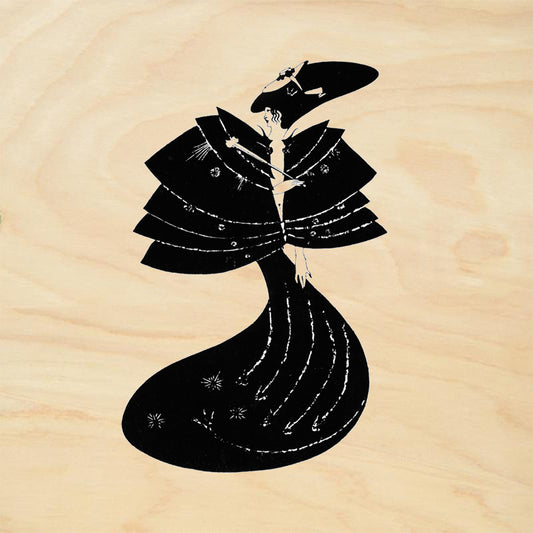 StampaFe Black Cape Gothic Rubber Art Stamp