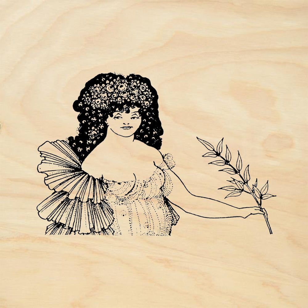 StampaFe Sheer Poetry Floral Rubber Art Stamp