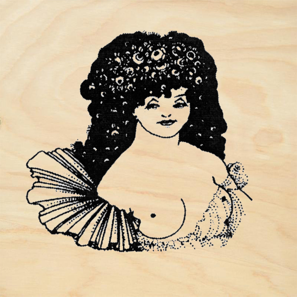 StampaFe Lysistrata Portrait Vintage Rubber Art Stamp