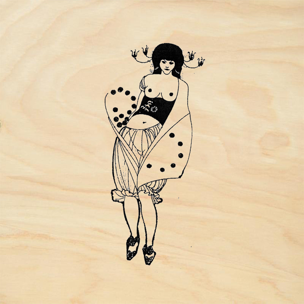 StampaFe Oriental Dancer Retro Rubber Art Stamp