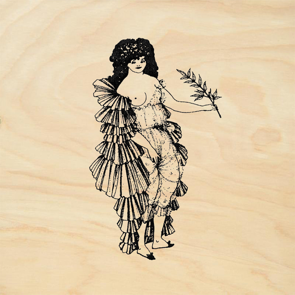 StampaFe Lysistrata Vintage Rubber Art Stamp
