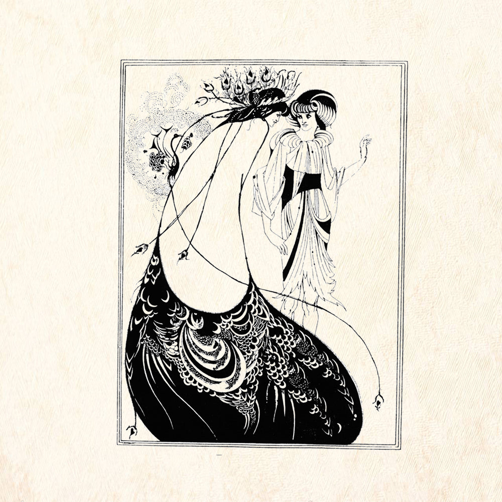 StampaFe Peacock Skirt Floral Rubber Art Stamp
