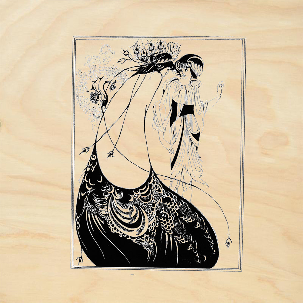 StampaFe Peacock Skirt Floral Rubber Art Stamp