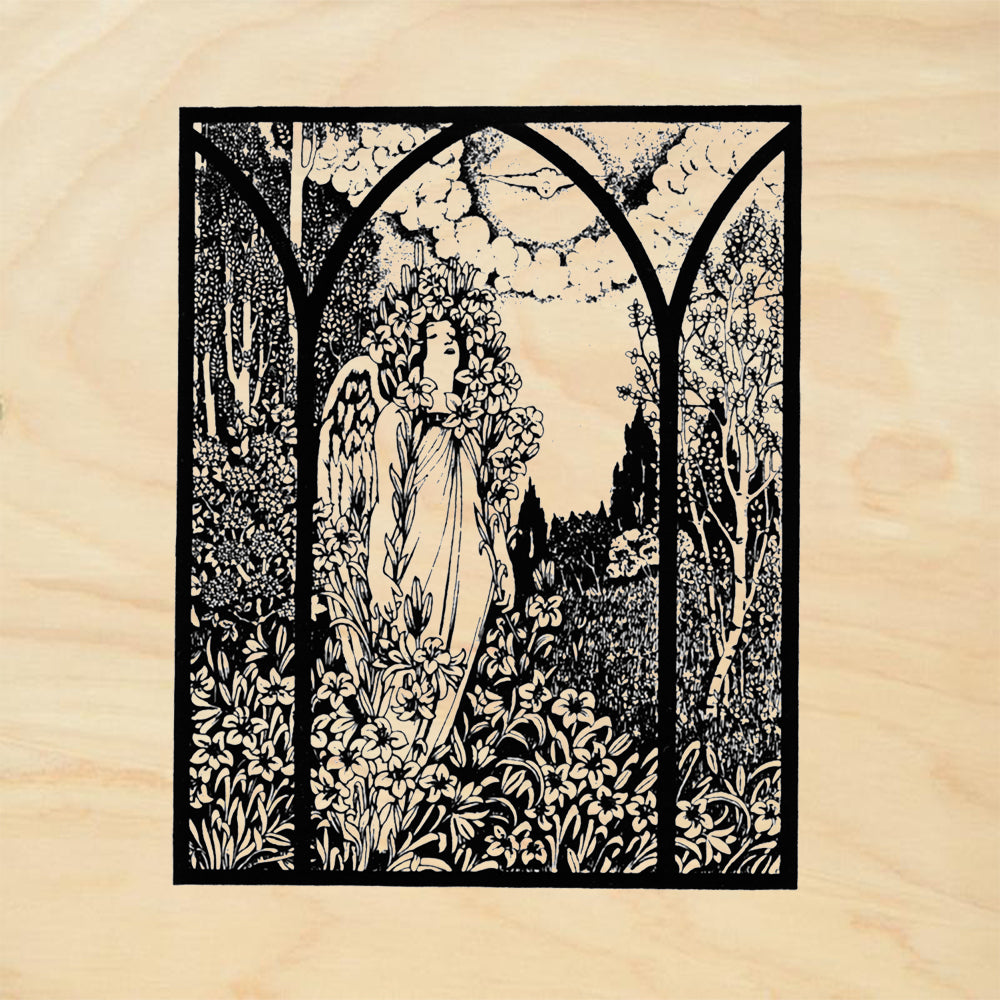 StampaFe Pastoral Tryptic Botanical Rubber Art Stamp