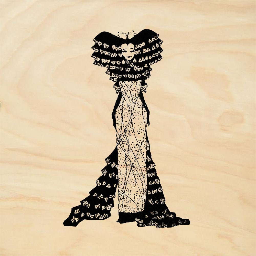 StampaFe Princess Tsch Retro Rubber Art Stamp