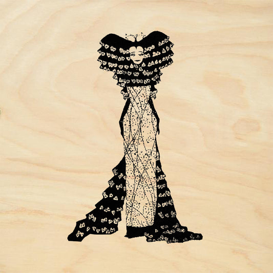 StampaFe Princess Tsch Retro Rubber Art Stamp