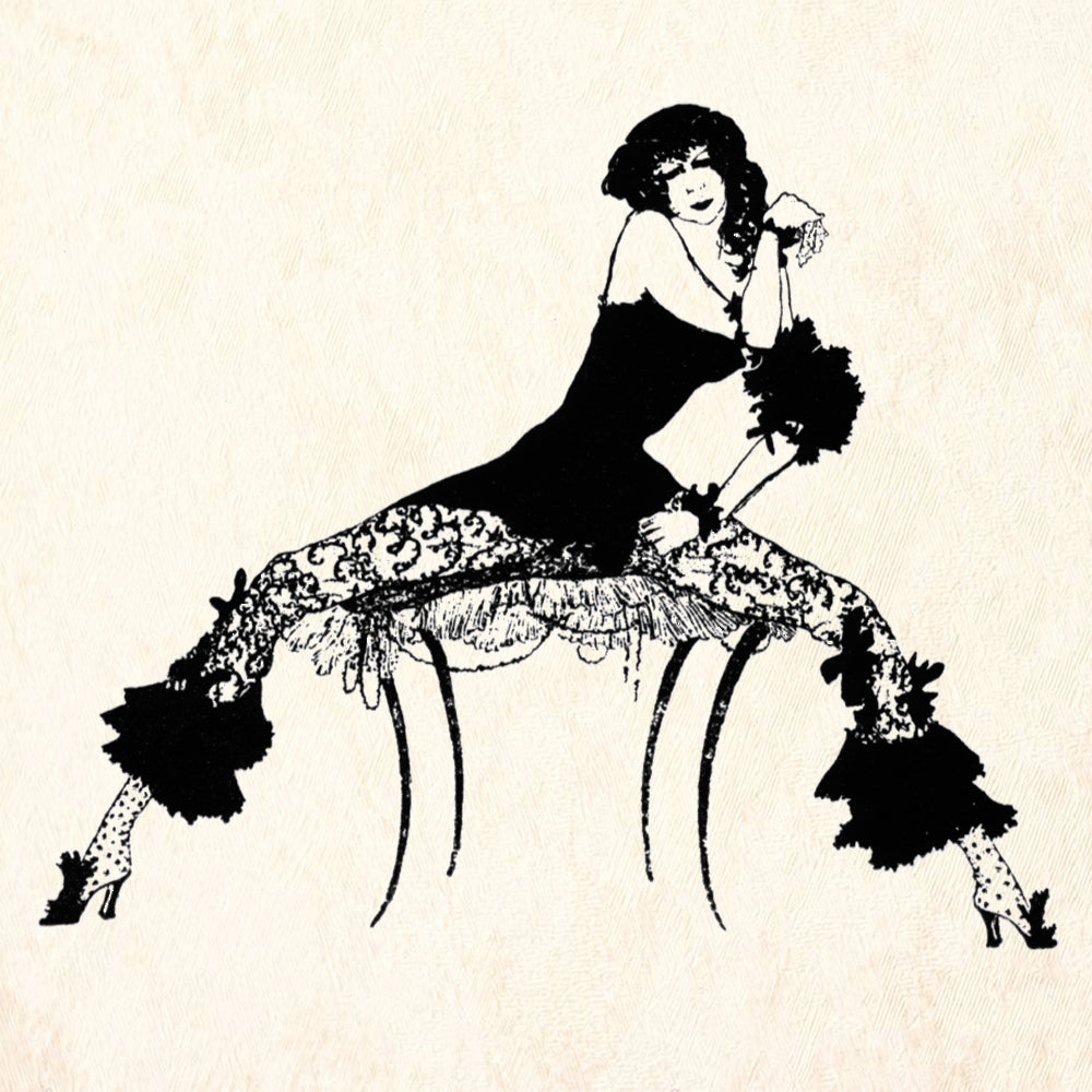 StampaFe Young Widow Vintage Rubber Art Stamp