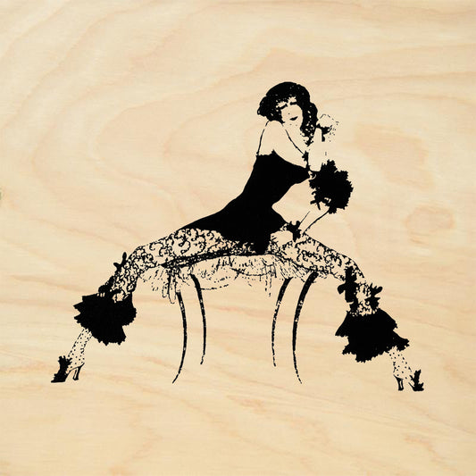 StampaFe Young Widow Vintage Rubber Art Stamp
