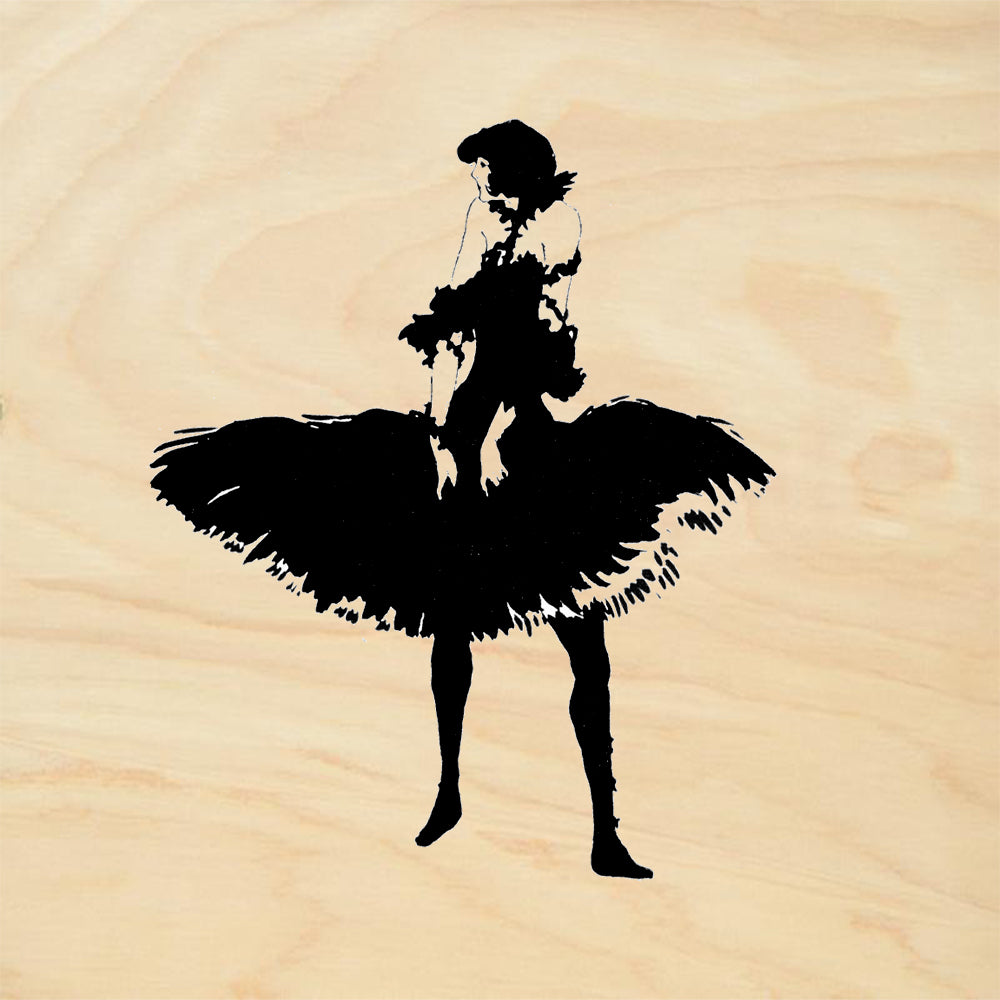 StampaFe Ballerina Vintage Rubber Art Stamp