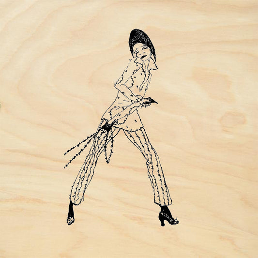 StampaFe Left Greta Retro Rubber Art Stamp