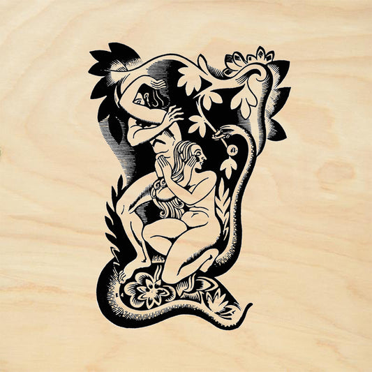 StampaFe Adam & Eve Botanical Rubber Art Stamp