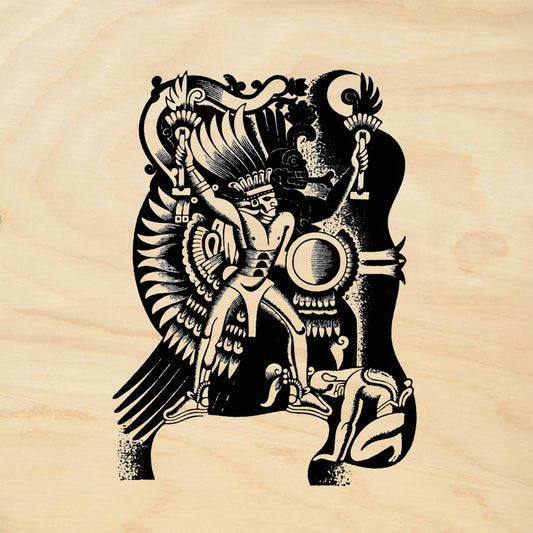 StampaFe Quetzacoatl Tribal Rubber Art Stamp