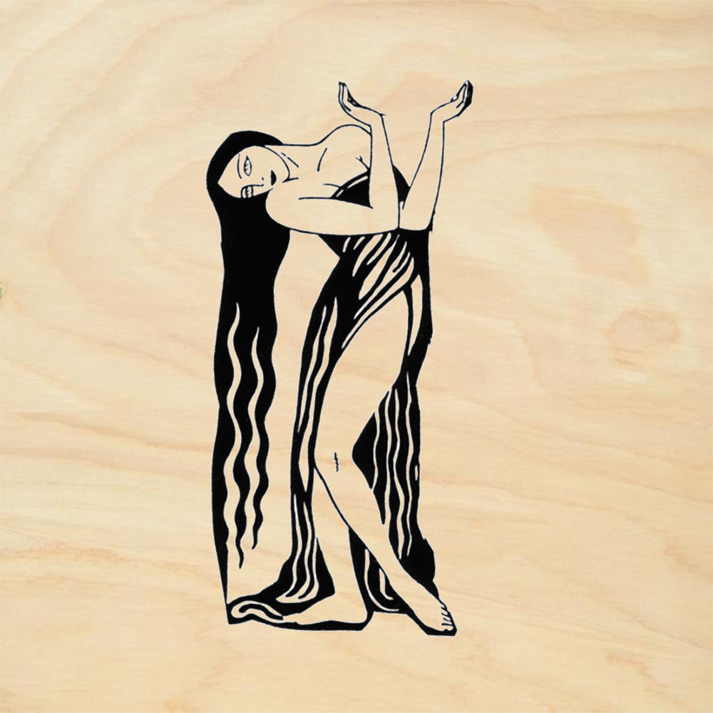 StampaFe Magdalene Left Vintage Rubber Art Stamp