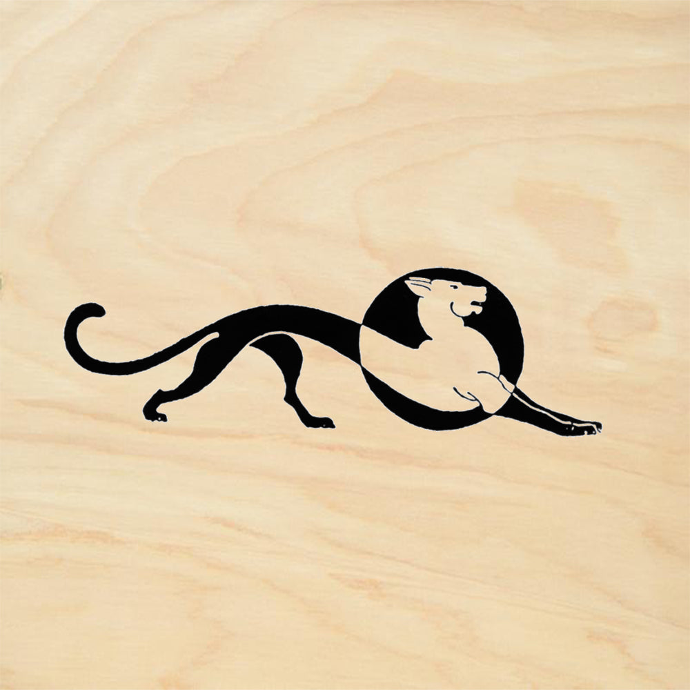 StampaFe Deco Hound  Right Retro Rubber Art Stamp