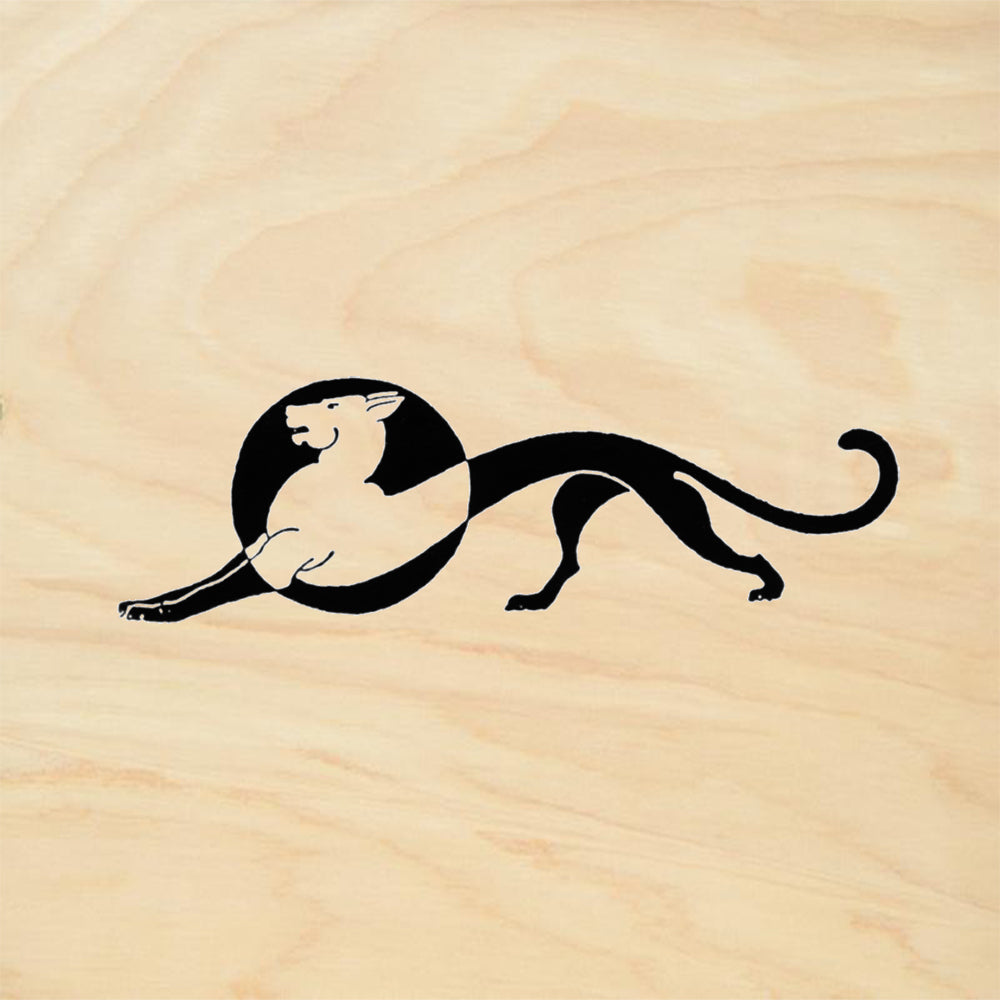 StampaFe Deco Hound Left Retro Rubber Art Stamp