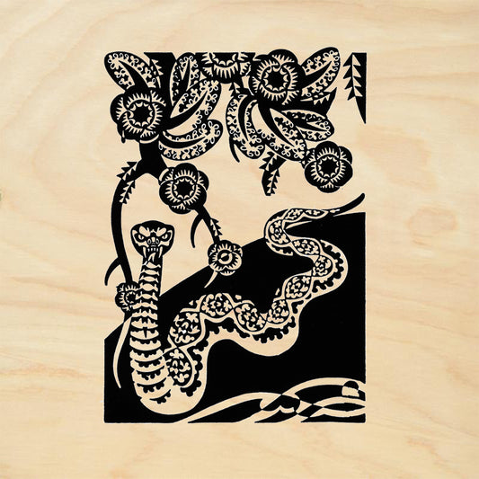 StampaFe Cobra Tribal Rubber Art Stamp