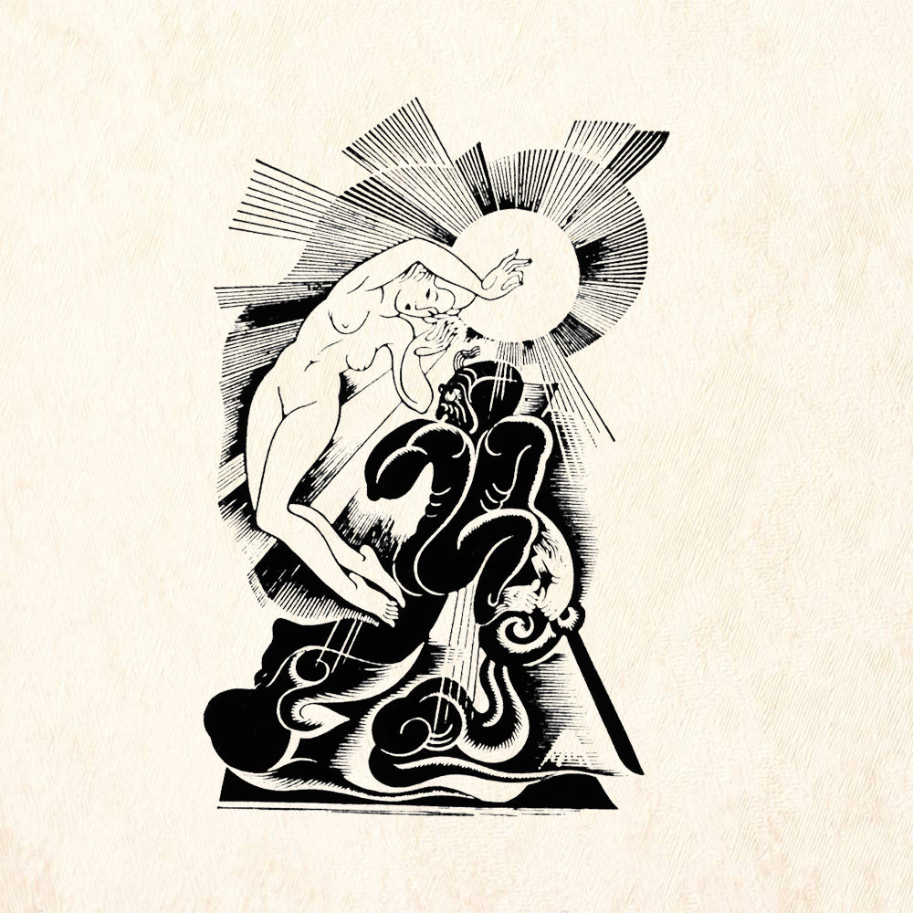 StampaFe Japanese Sun Goddess Goddess Rubber Art Stamp