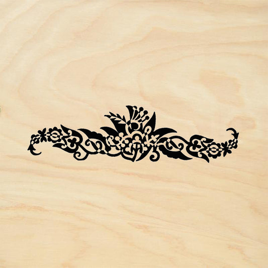 StampaFe Benares flourish Floral Rubber Art Stamp