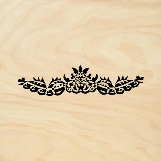 StampaFe Kashmir flourish Floral Rubber Art Stamp