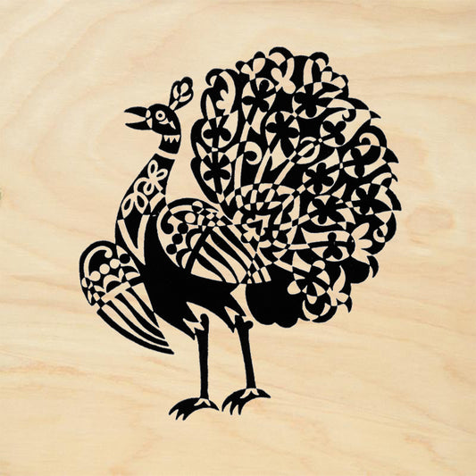 StampaFe Kolokolo Bird Left Mixed Media Rubber Art Stamp