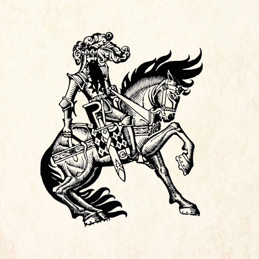 StampaFe Lancelot Vintage Rubber Art Stamp