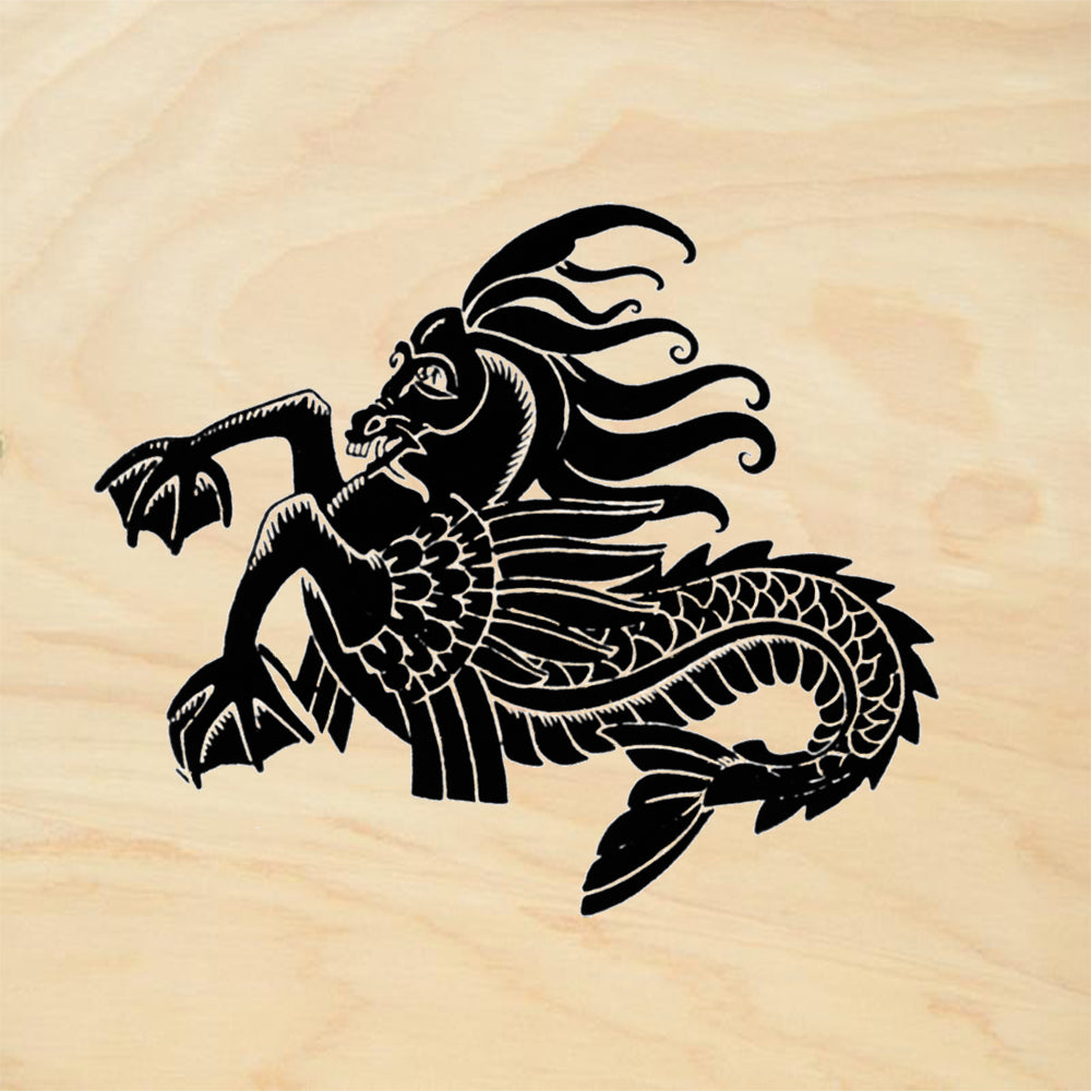 StampaFe Dark Dragon Mixed Media Rubber Art Stamp