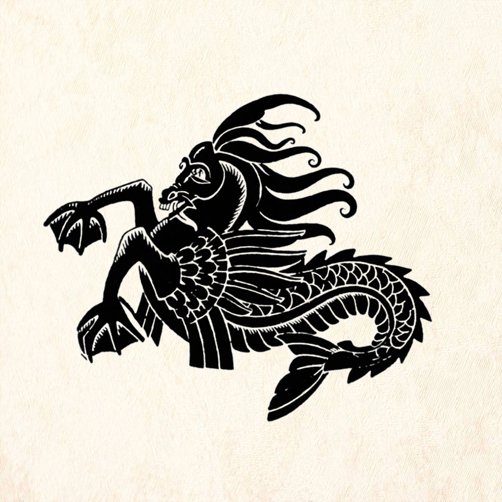 StampaFe Dark Dragon Mixed Media Rubber Art Stamp