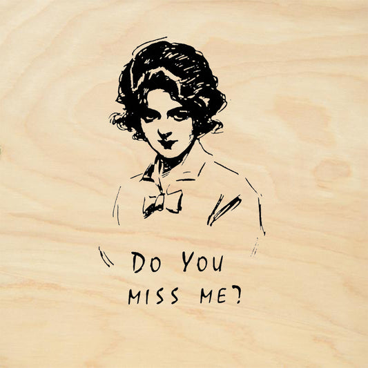 StampaFe Do You Miss Me face Card Making Rubber Art Stamp