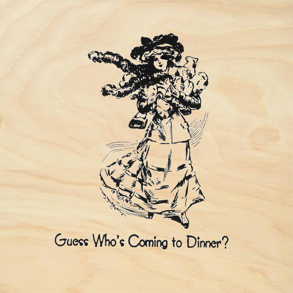 StampaFe Coming to Dinner face Card Making Rubber Art Stamp