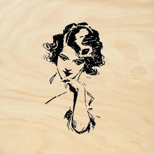 StampaFe Get My Drift Lady Card Making Rubber Art Stamp