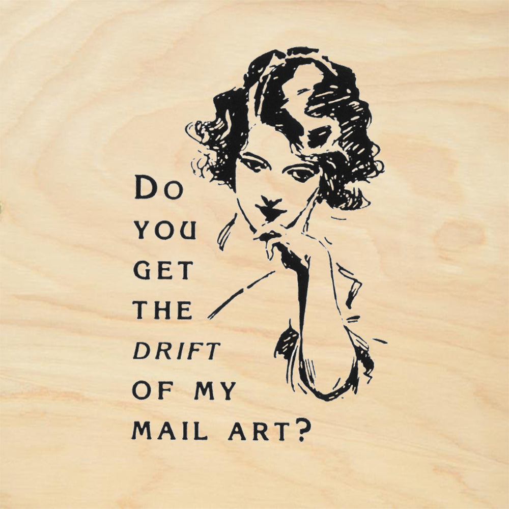 StampaFe Get My Drift Face Card Making Rubber Art Stamp