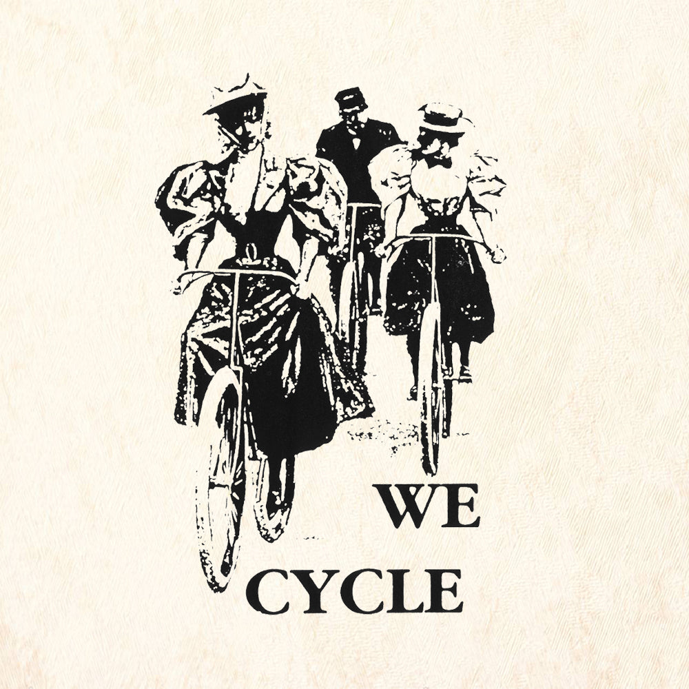 StampaFe We Cycle Retro Rubber Art Stamp
