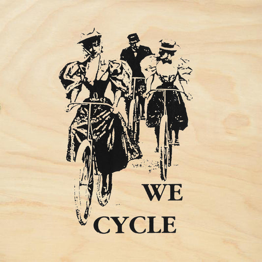 StampaFe We Cycle Retro Rubber Art Stamp