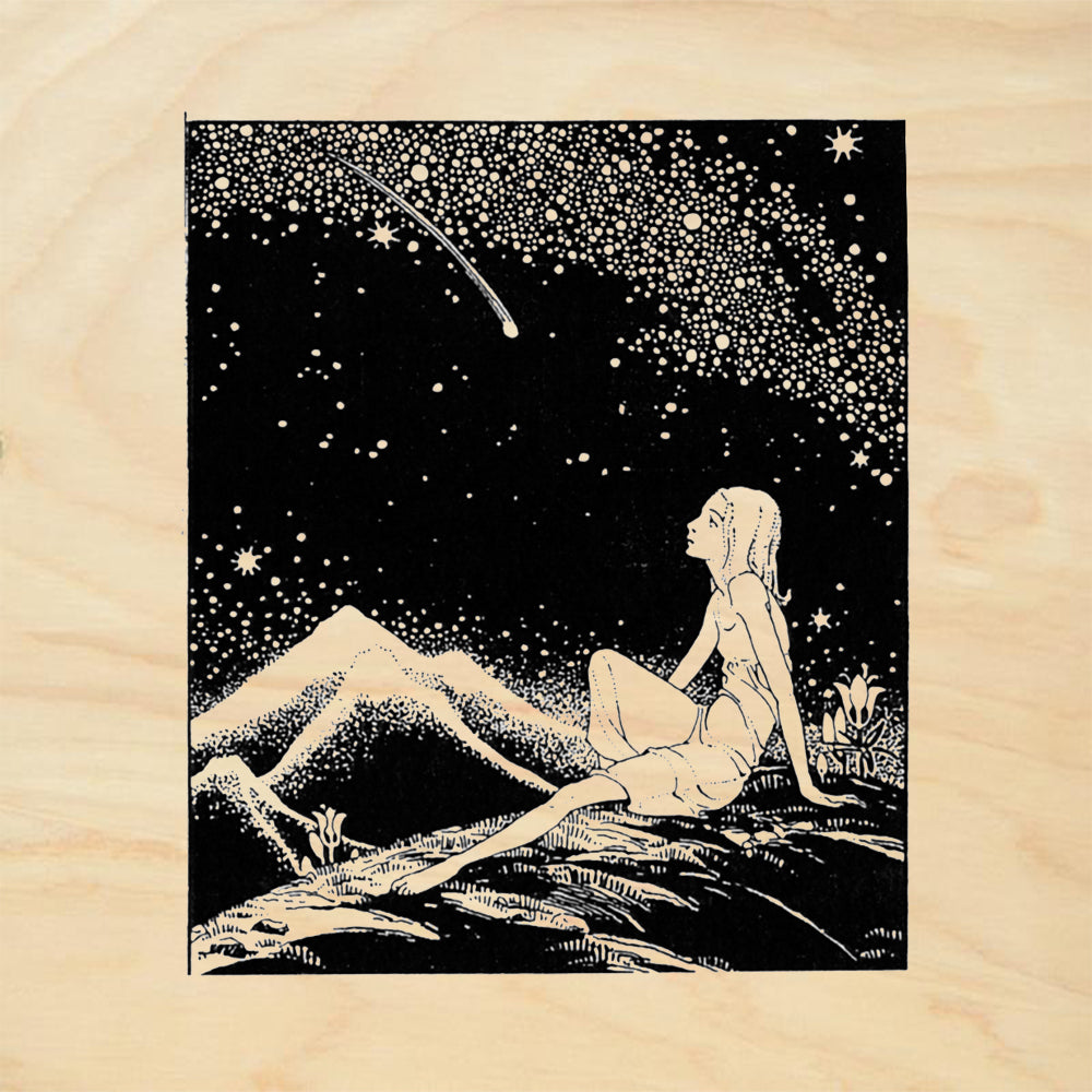 StampaFe Mysterious Traveler Mixed Media Rubber Art Stamp