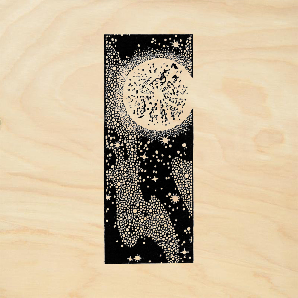 StampaFe White Dwarf Star Mixed Media Rubber Art Stamp
