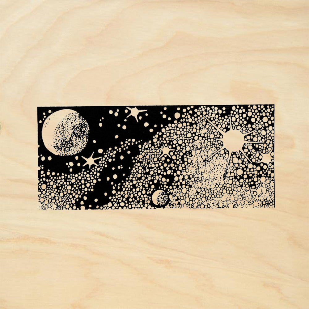StampaFe Milky Way Stars Mixed Media Rubber Art Stamp