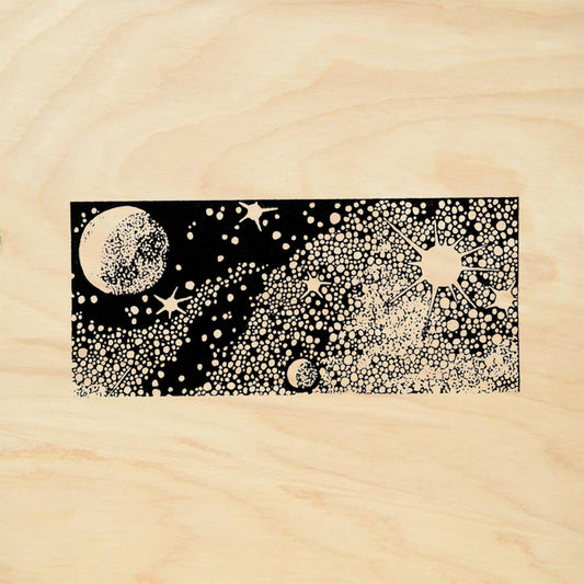 StampaFe Milky Way Stars Mixed Media Rubber Art Stamp